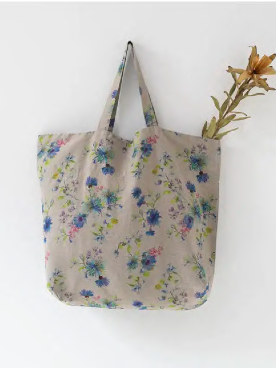Botanical Linen Bag